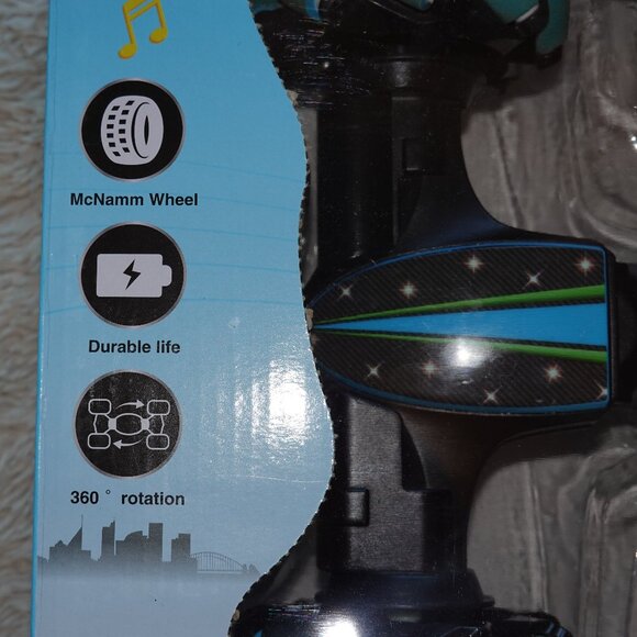 Blue Gesture Sensing Traverse Crab Dancing Stunt Car with Lights, Music - Picture 6 of 15